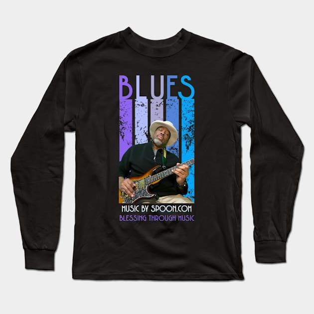 Blues Man Long Sleeve T-Shirt by Music By Spoon